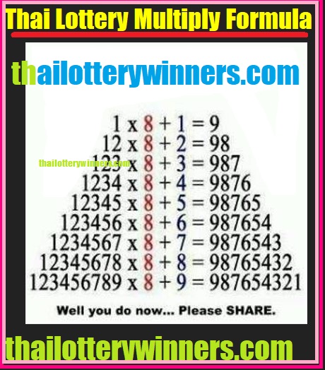 Thai Lottery Results Multiplication set