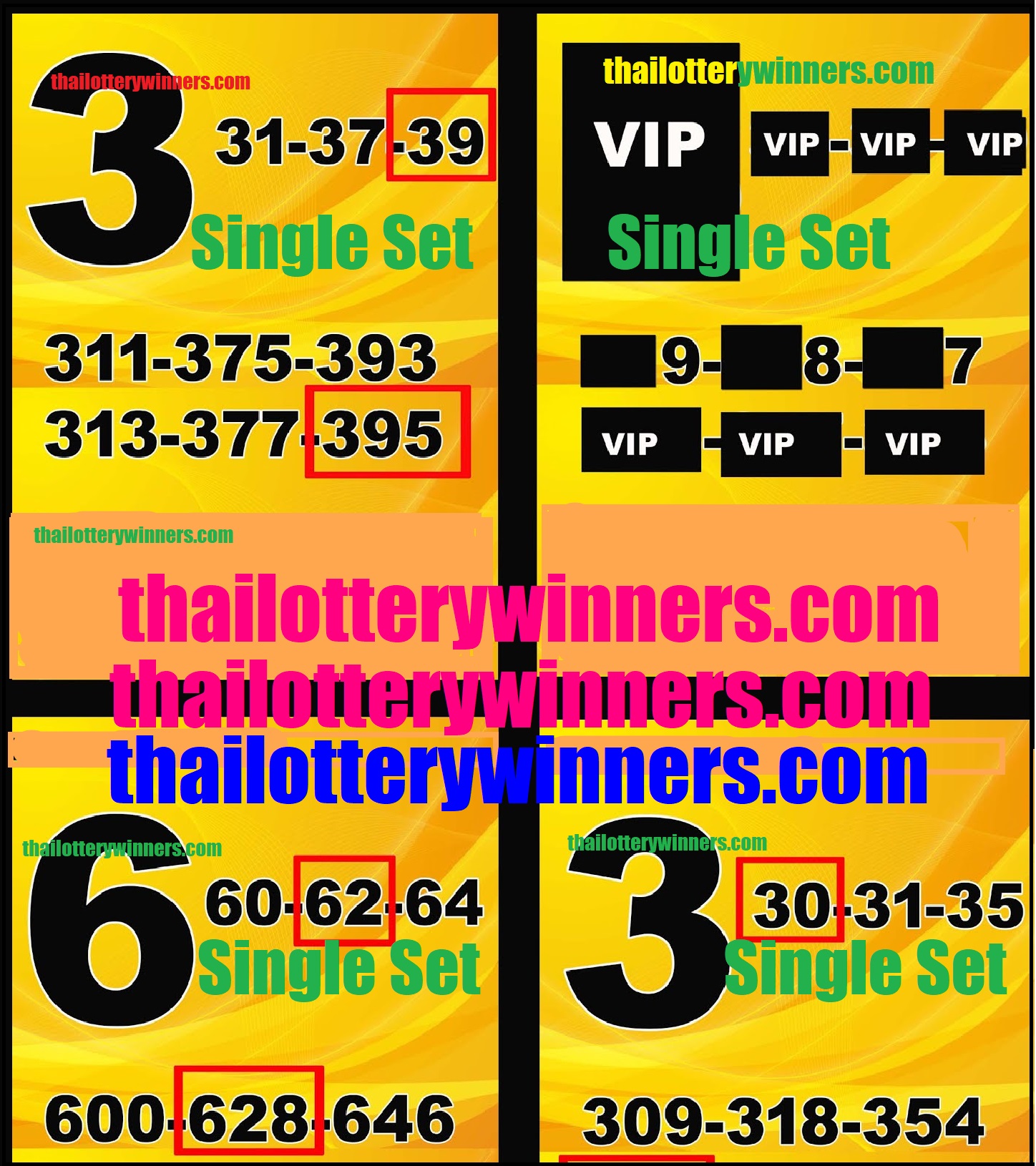 Thai Lottery Double Digit