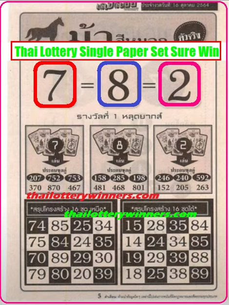 Paper Mag Set thai lotto