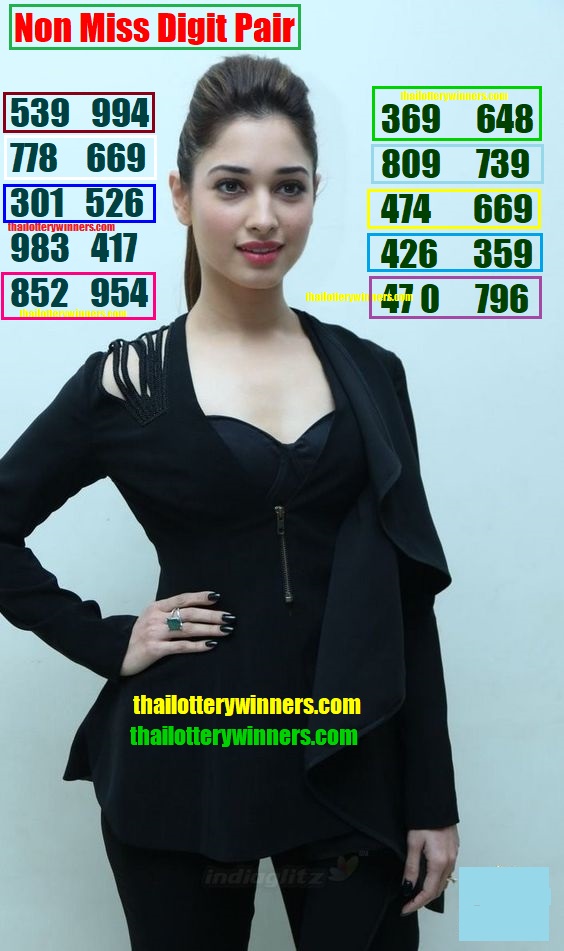 Thai Lottery Non Miss Sure Win Digit