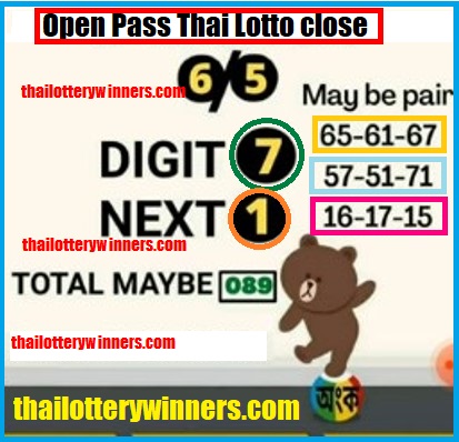 Thai Lottery Open Pass