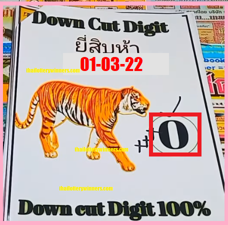 Thai Lottery Down Cut Digit