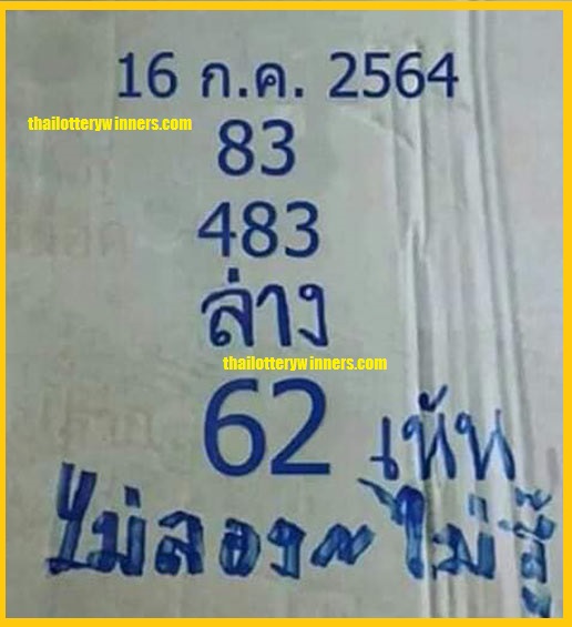 Thai Lottery Cut Paper
