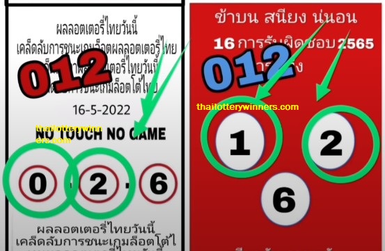 Thai Lottery Master Set 16-06-2022