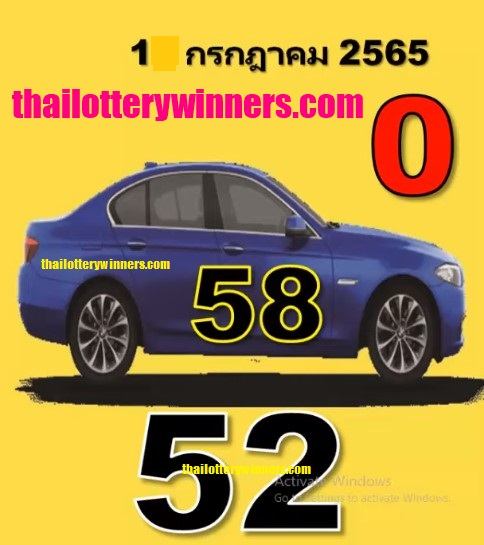 Thai Lottery Result 01-09-2022
