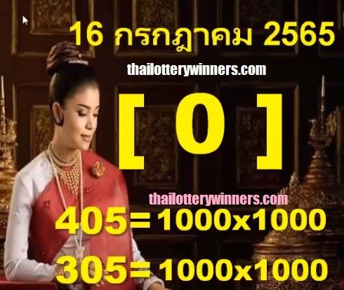 VIP Thai Lottery 16-08-2022