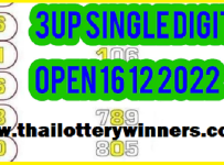 Thai lotto 3up single digit open formula 16-12-2022