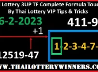Thai Lottery 3UP TF Complete Formula Touch VIP Tips & Tricks 16-2-2023