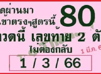 Thailand Lotto Single three set 99% sure winning formula 1/03/2566