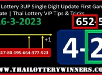Thai Lottery Single Digit First Game Update VIP Tips 16/03/2023