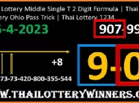 Thai Lottery Middle Single T 2 Digit Formula Ohio Pass Trick 16-04-2566