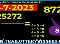 Thailand Lottery 3up & down direct set pass formula 01.07.2023