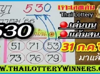 Thai Lottery Result Today 3D HTF Total Tips Cut Digit 1-08-2023