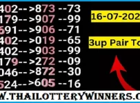 Thai Lottery Sure Tips Today 3up Pair Total Open Result 16-07-2023