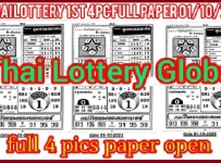 Thailand Lottery 1st 4Pic Full HD Paper 01 October 2023