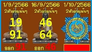 Thailand Lotto 3up Direct Set Today Win Formulas 01 October 2566