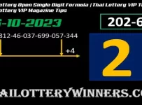 Thai Lottery Open Single Digit Formula VIP Magazine Tips 16-10-2023