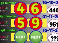 Thailand lottery tips 3up possible down set 16/11/2023