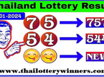 Thailand Lottery Today Result Complete Chart 17-01-2024